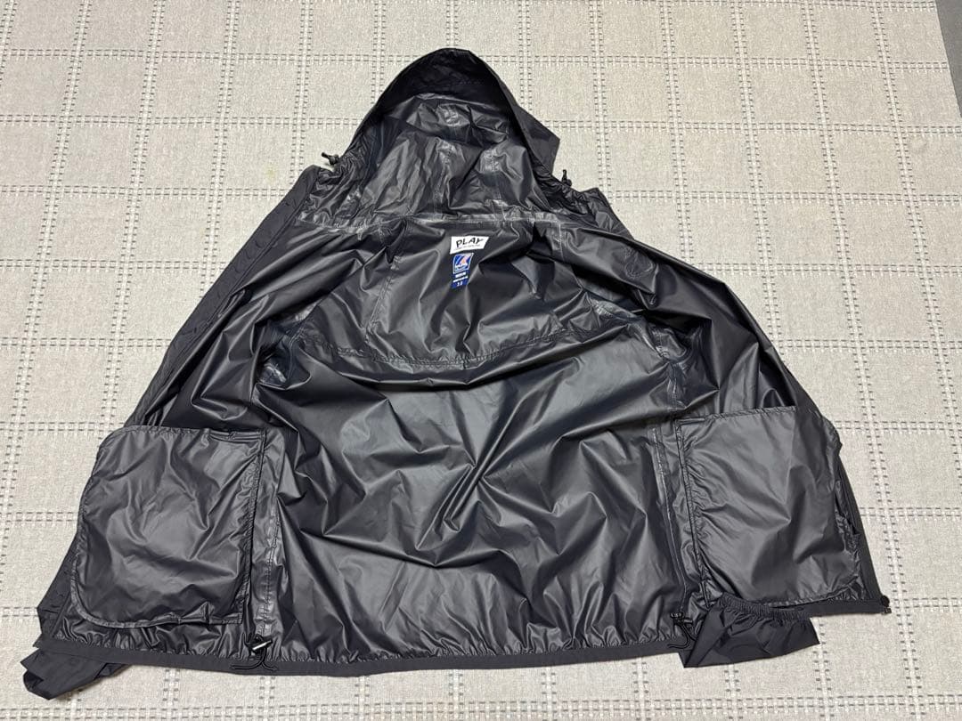 PLAY COMME des GARCONS × K-WAY 黒　Mサイズ