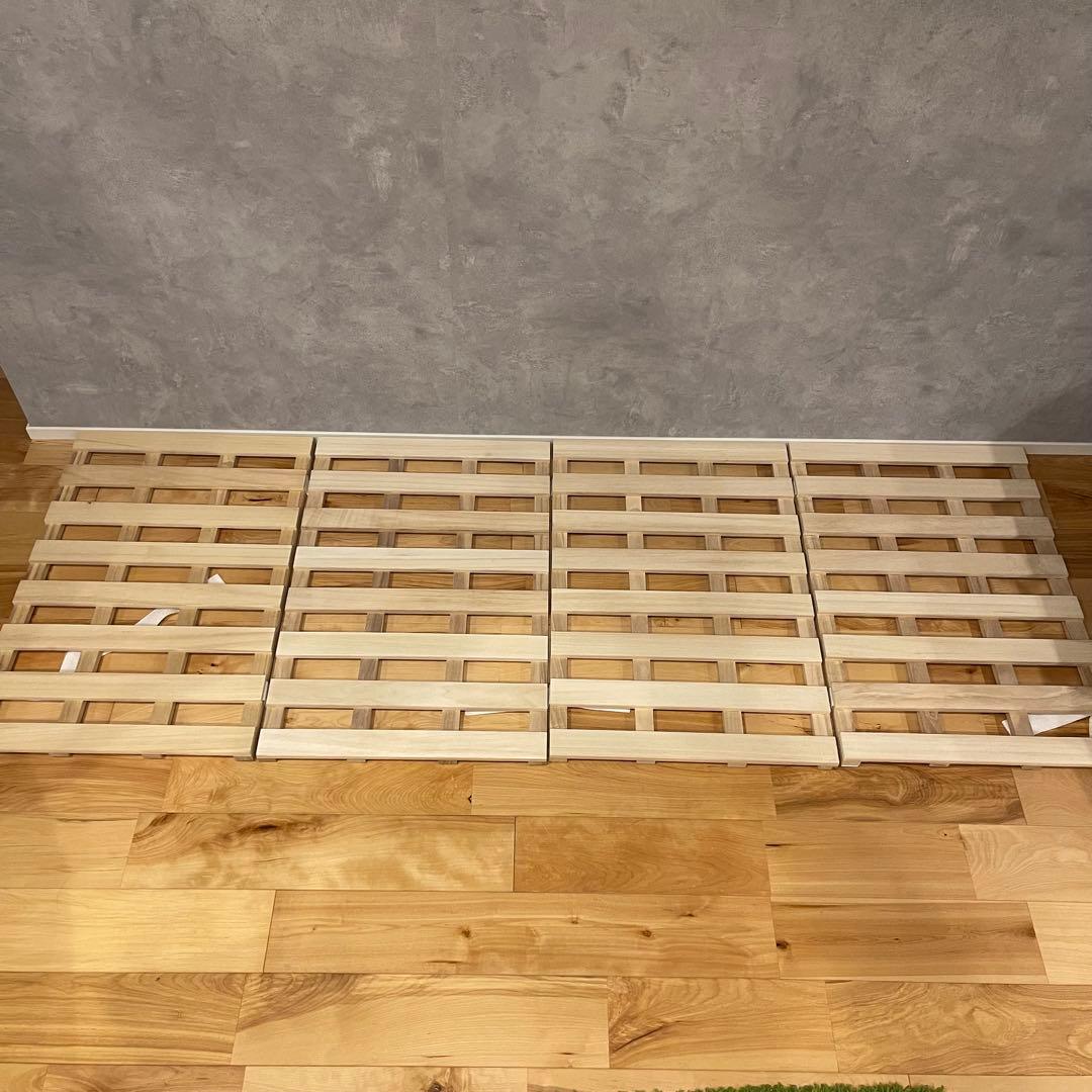 タンスのゲン すのこマット ダブル 桐製 折りたたみ 新品　カビ 通気 湿気