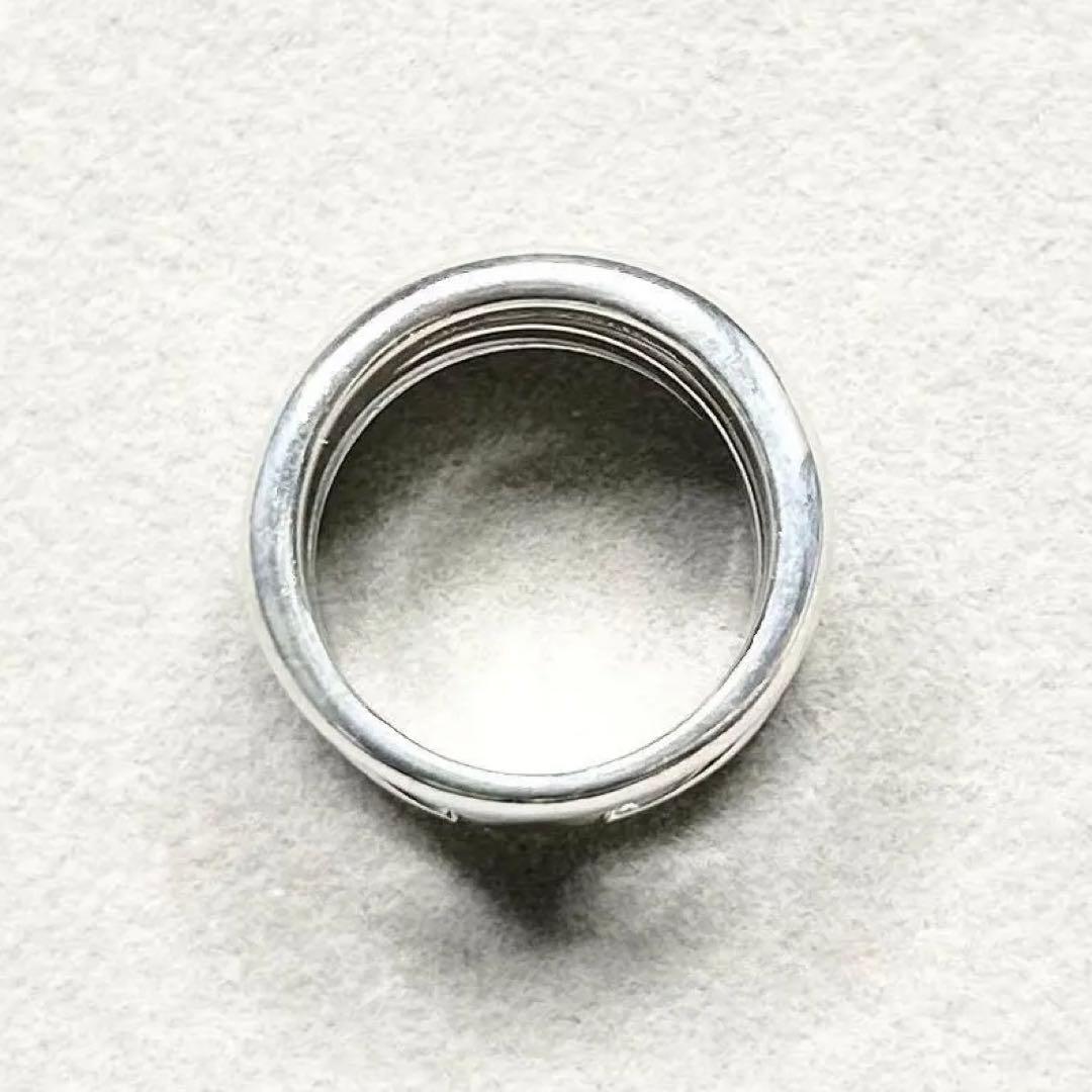 美品 Tiffany ダイアゴナル リング シルバー925 ビンテージ 希少