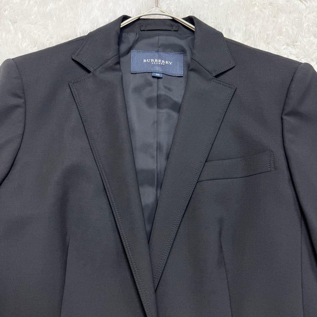 美品✨ バーバリーロンドン スーツ セットアップ パンツ 総裏 38 黒