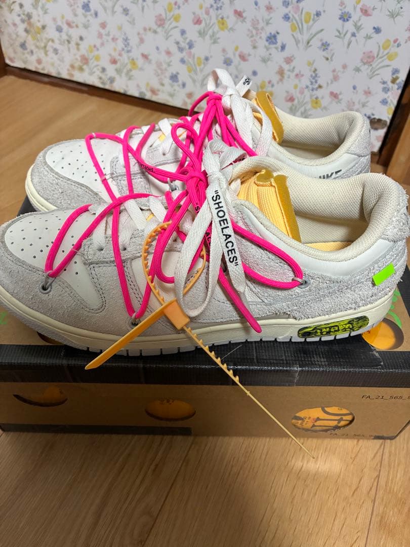 靴 NIKE Off-White DUNK LOW 17/50 US9.5