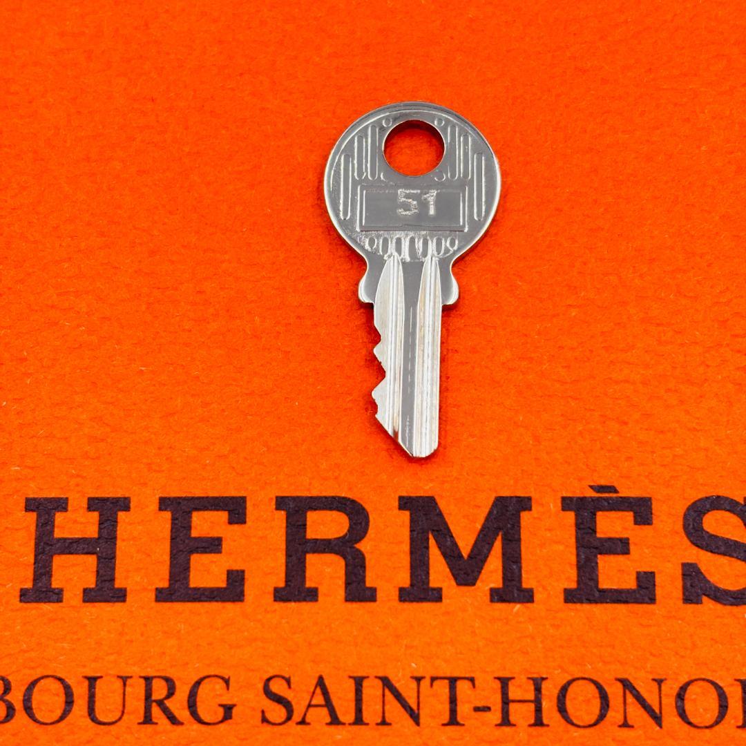 エルメス HERMES カデナ/南京錠 鍵セット No.51 シルバー 美品