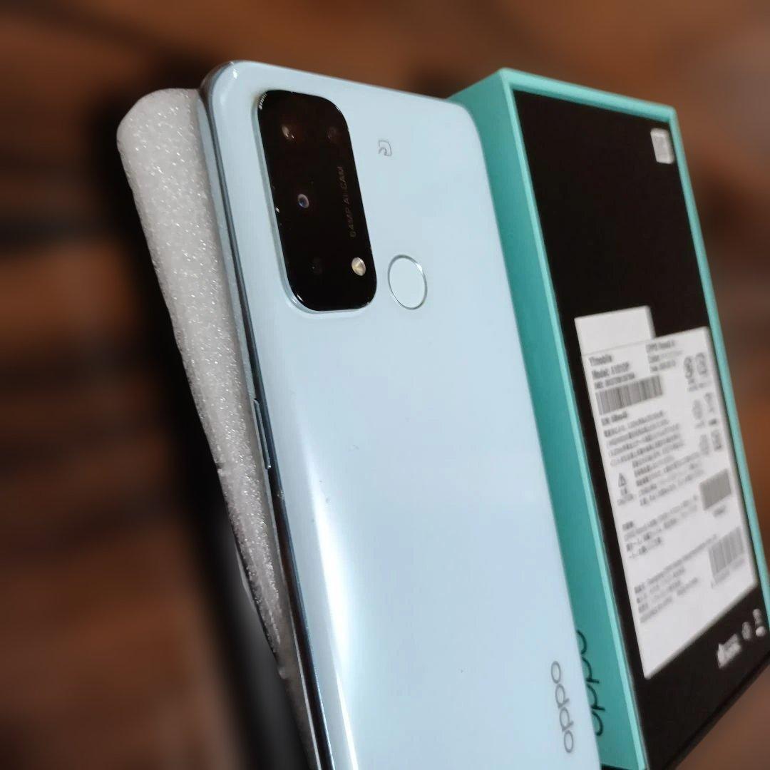 OPPO Reno 5A　アイスブルーとケース２つ付きです　【箱付き】