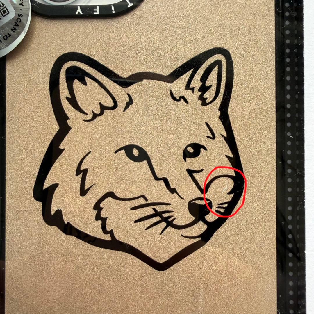 【初期不良品（小傷あり）】CASETiFY iPhone17メゾンキツネケース