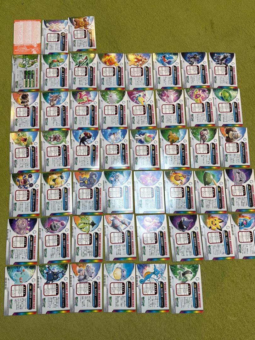 ポケモンずかんカード　カードダス 金・銀　アドバンスジェネレーション