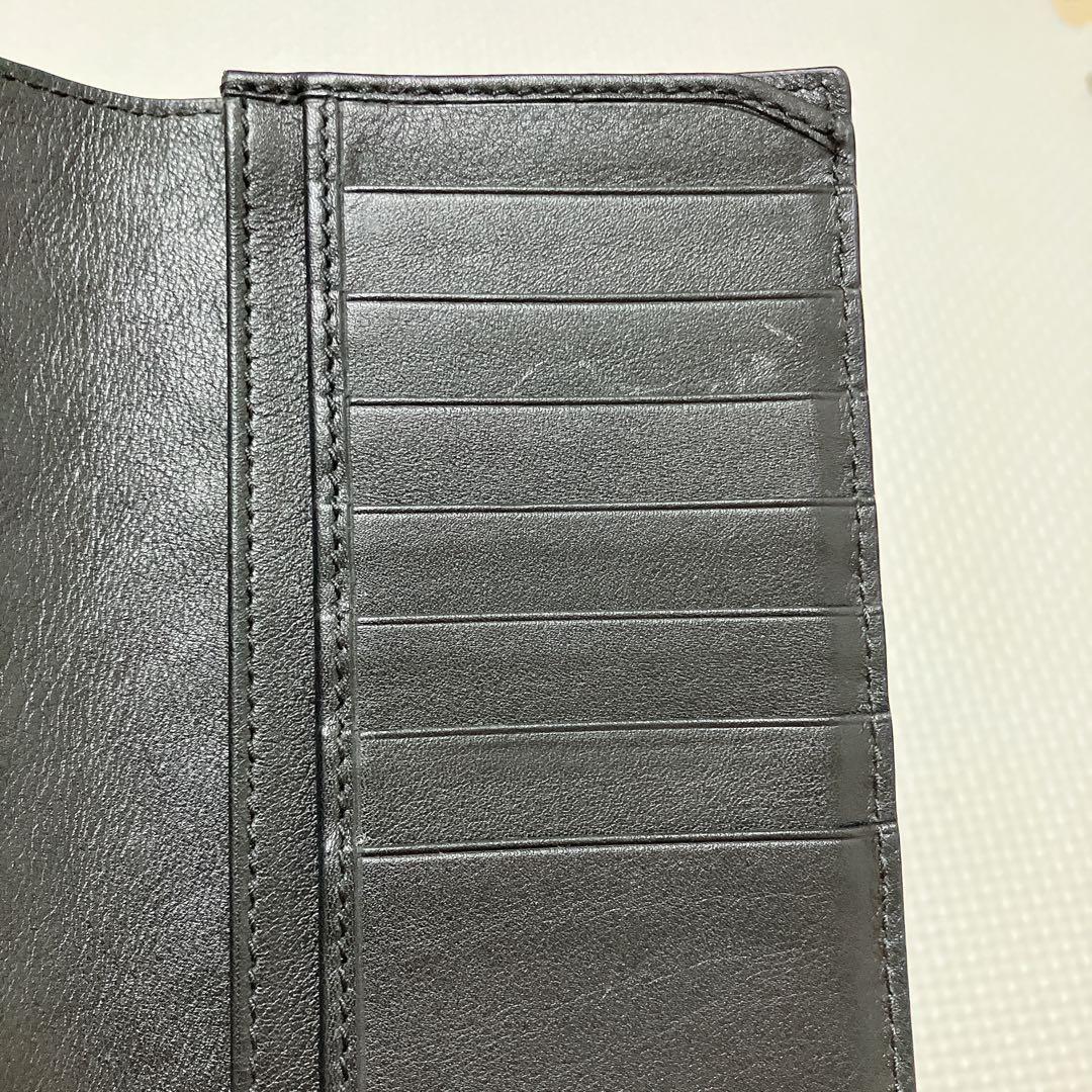 未使用　GUCCI グッチ レザー長財布　マイクロシマ　ブラック　黒