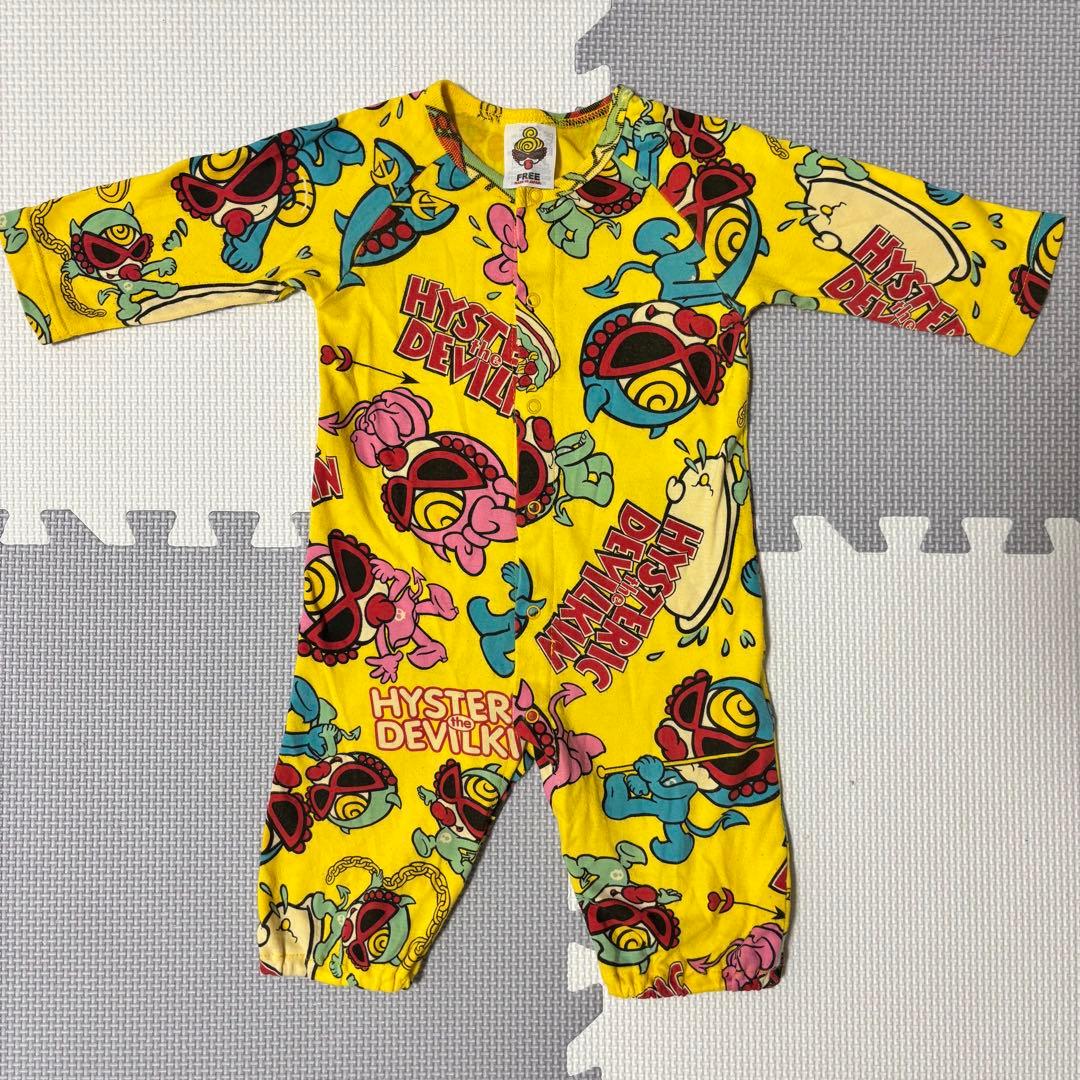 ヒステリックミニ　長袖　ロンパース　総柄　60 70 80 ベビー　4点セット