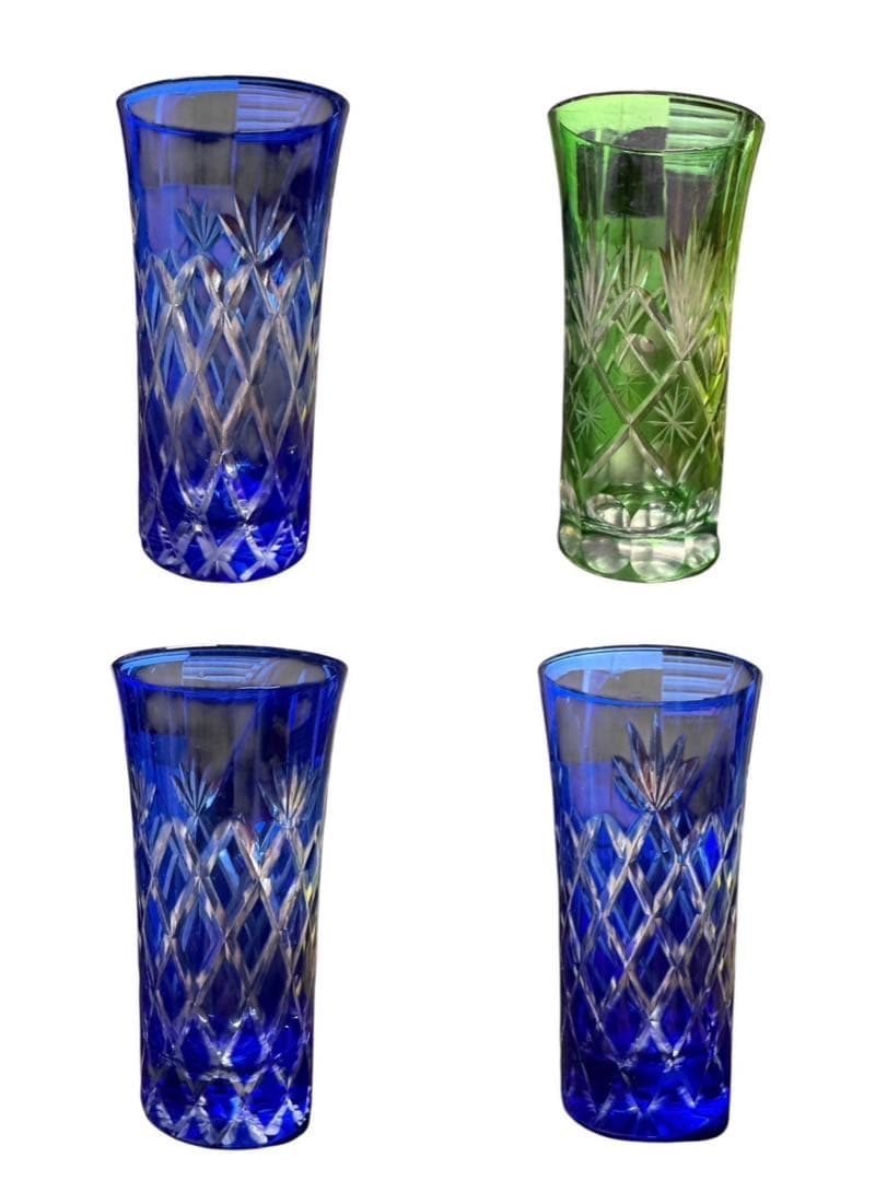 グラス30個セット‼️切子22個　ショットグラス6個　おちょこ2個