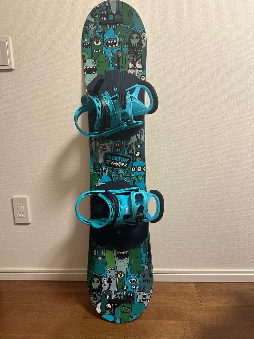バートン　スノーボード板120、ビンディング