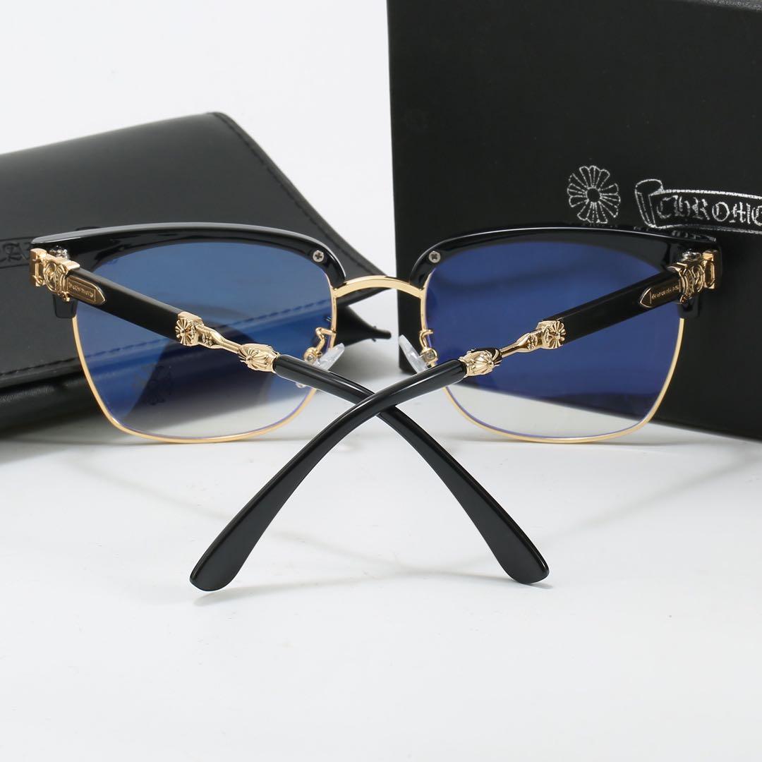 伊達メガネ　サングラス クロス ホワイト&ゴールドy2k クロムハーツ好きに