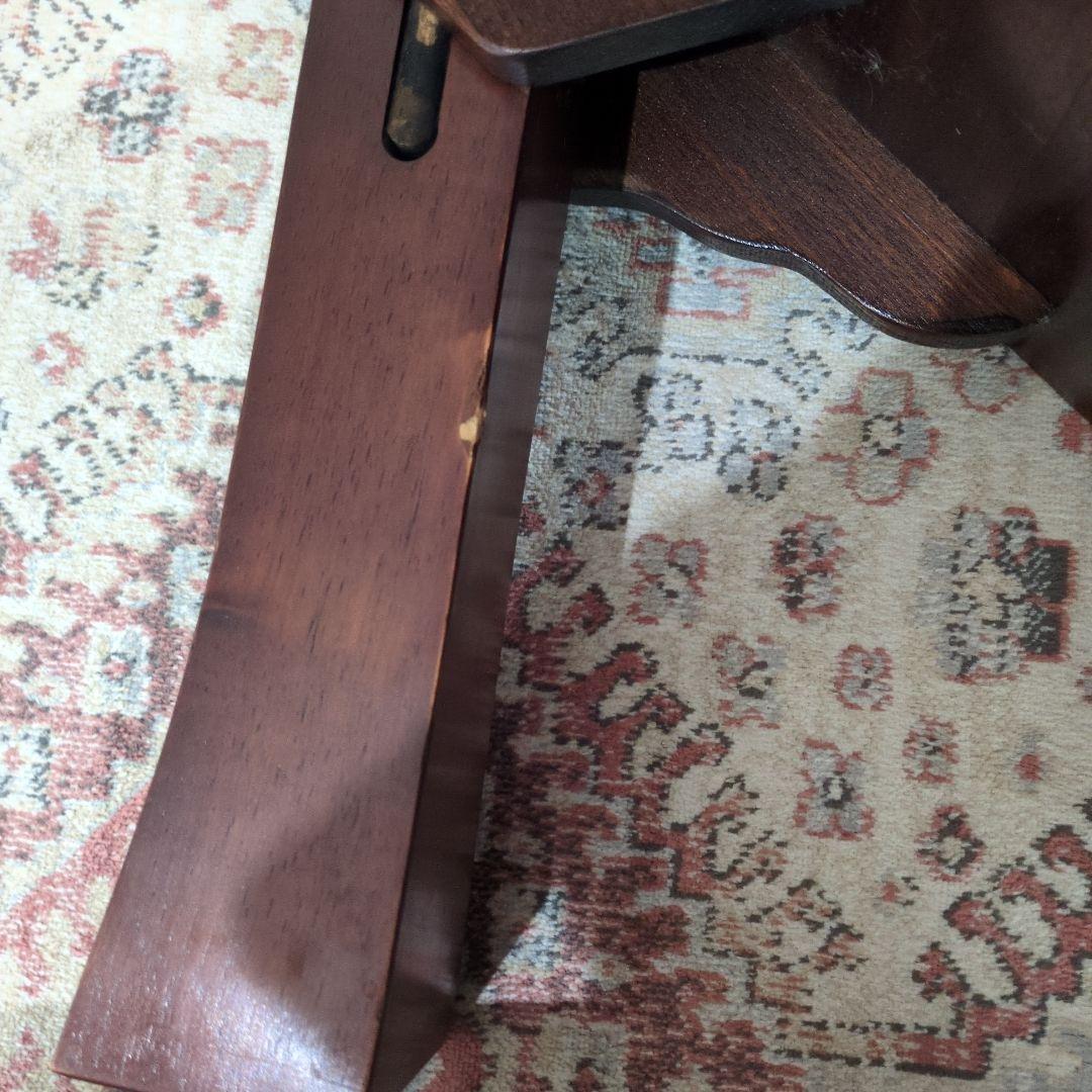 【漆塗り 和家具 テーブル】脚折りたたみ