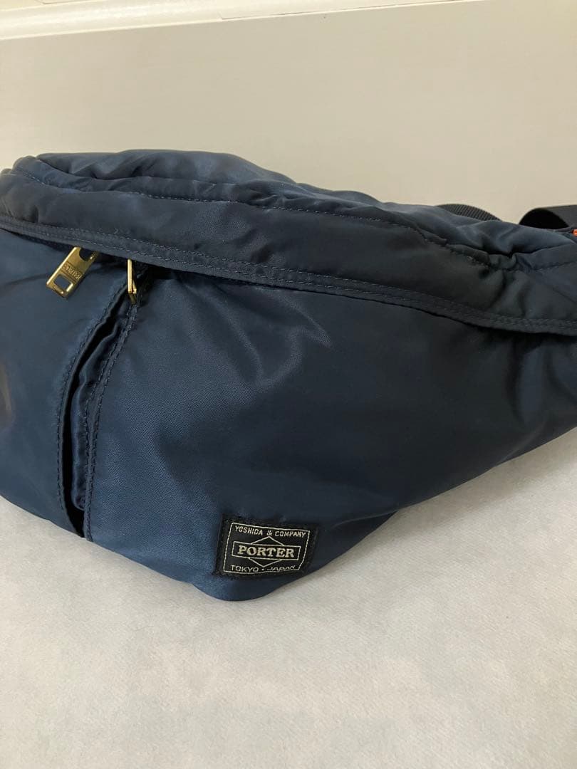 ポーター タンカー ウエストバッグ アイアンブルー