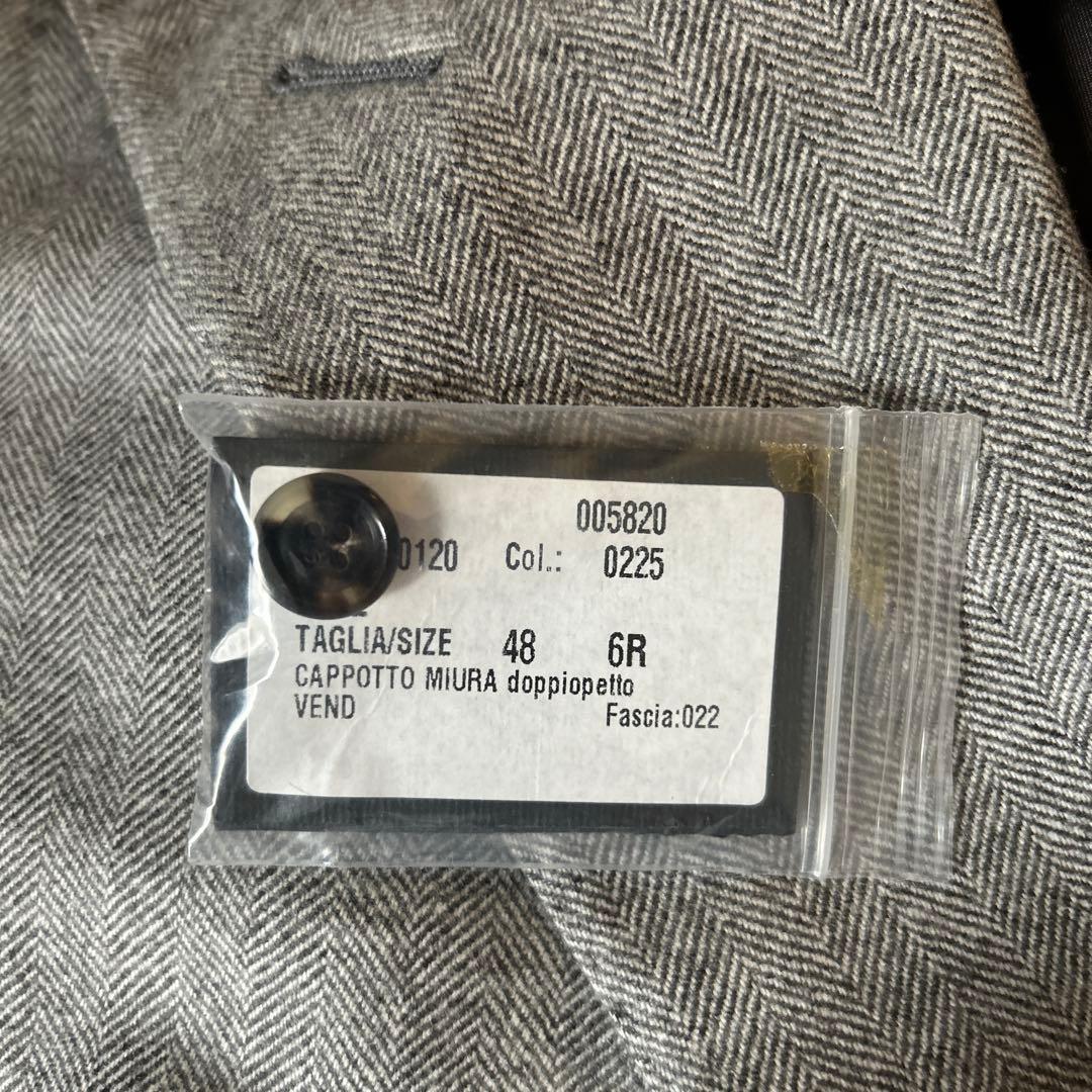 Raffaele Caruso ダブルブレスト チェスターコート グレー