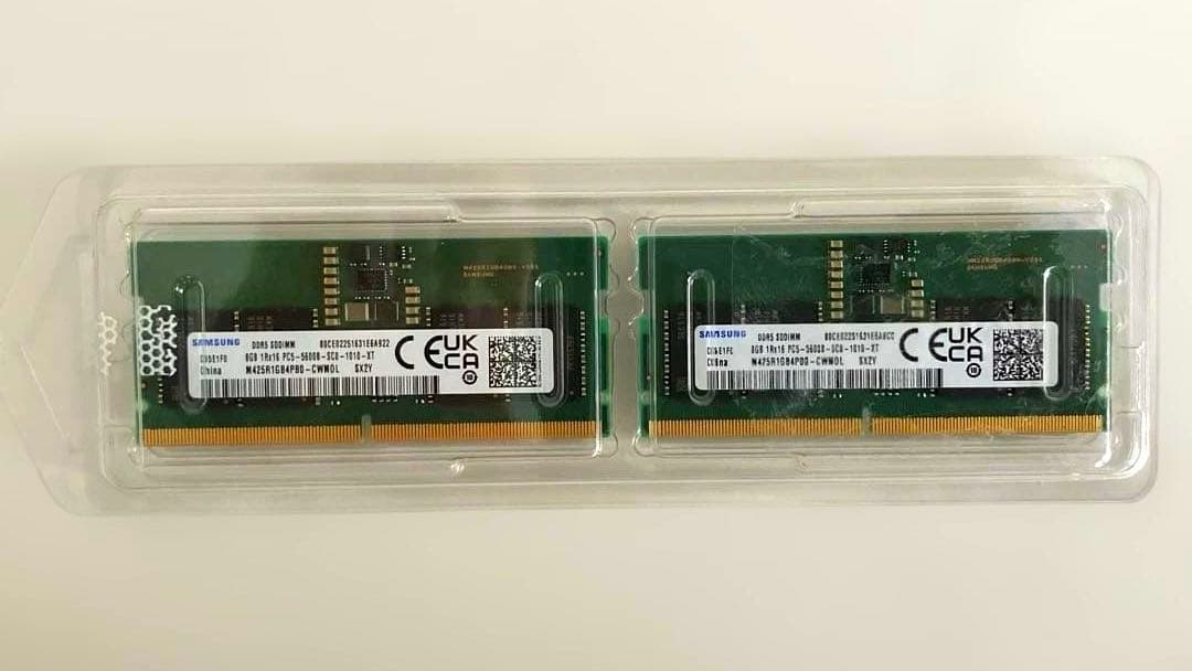 SAMSUNG純正 DDR5 16GB(8GB×2) 5600MHz