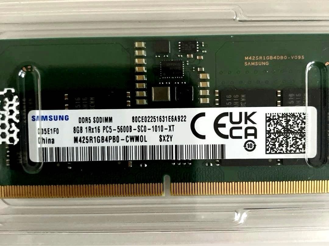 SAMSUNG純正 DDR5 16GB(8GB×2) 5600MHz