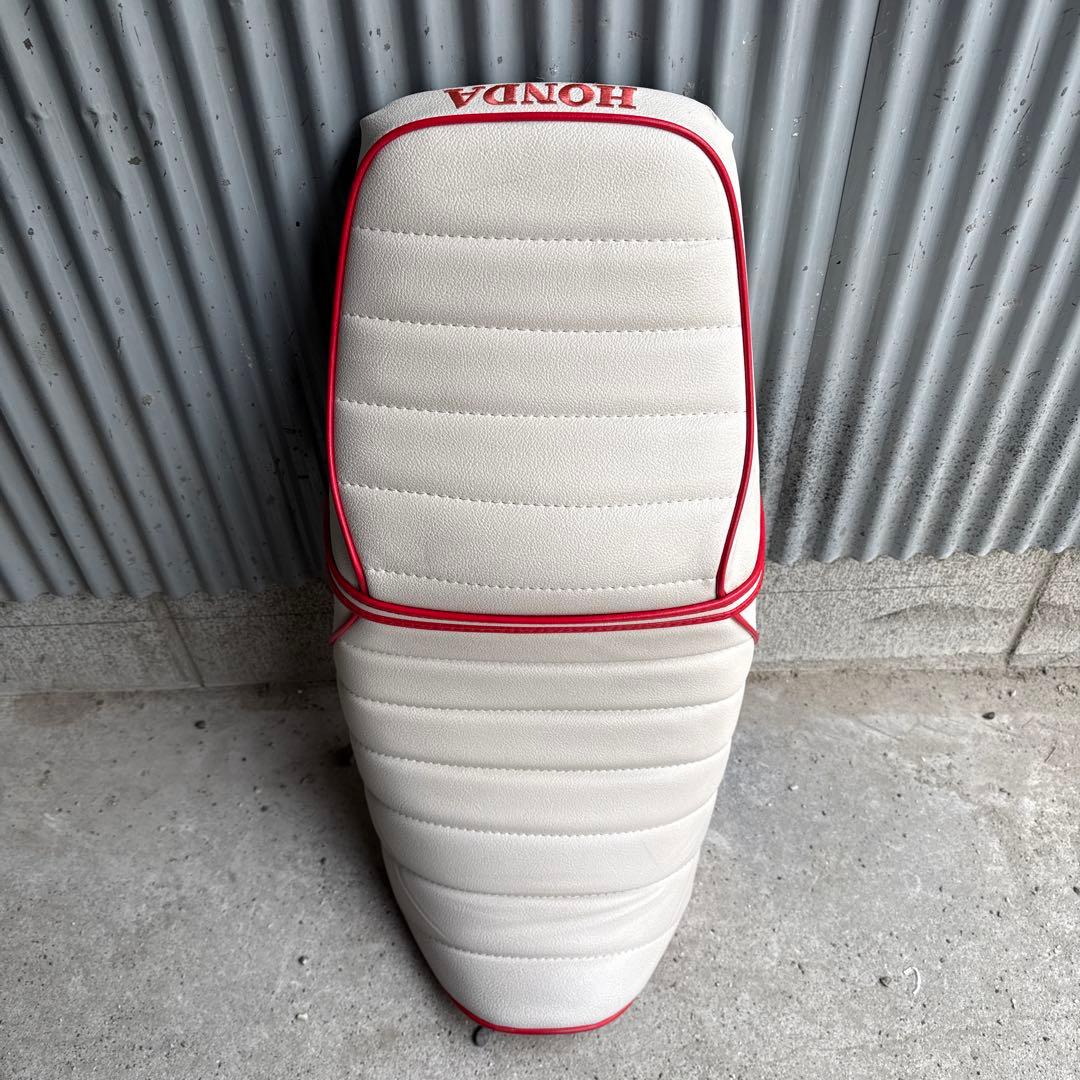 cb400nc39 HONDA バイクシート ホワイト/レッド