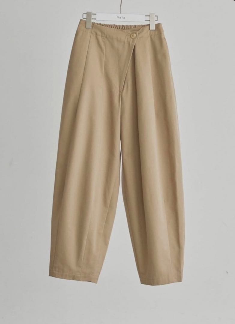 【新品】Nala コクーンチノパンツS cocoon chino pants