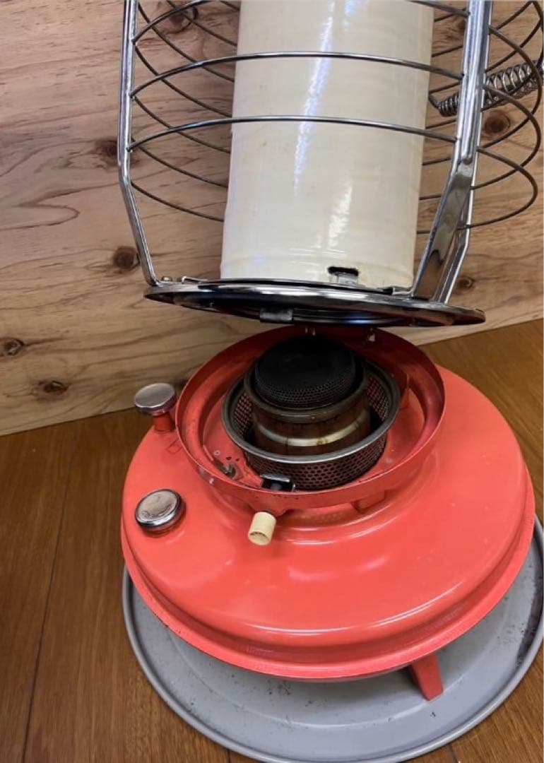 ★昭和レトロ　ビンテージストーブ　BLUEMARS チムニーガードストーブ