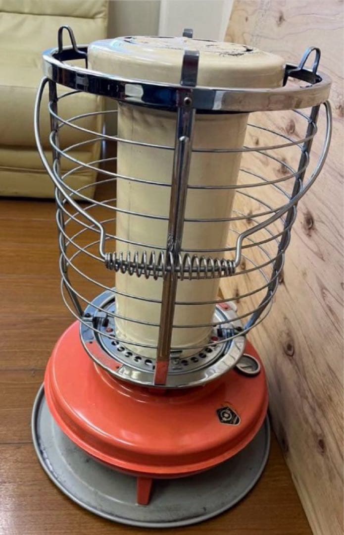 ★昭和レトロ　ビンテージストーブ　BLUEMARS チムニーガードストーブ