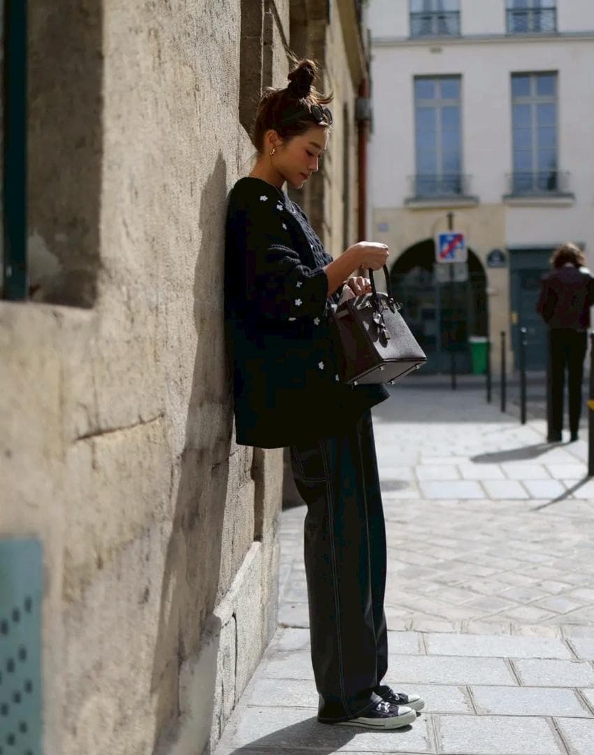 ジプソフィア　gypsohila フローラルケーブルニット