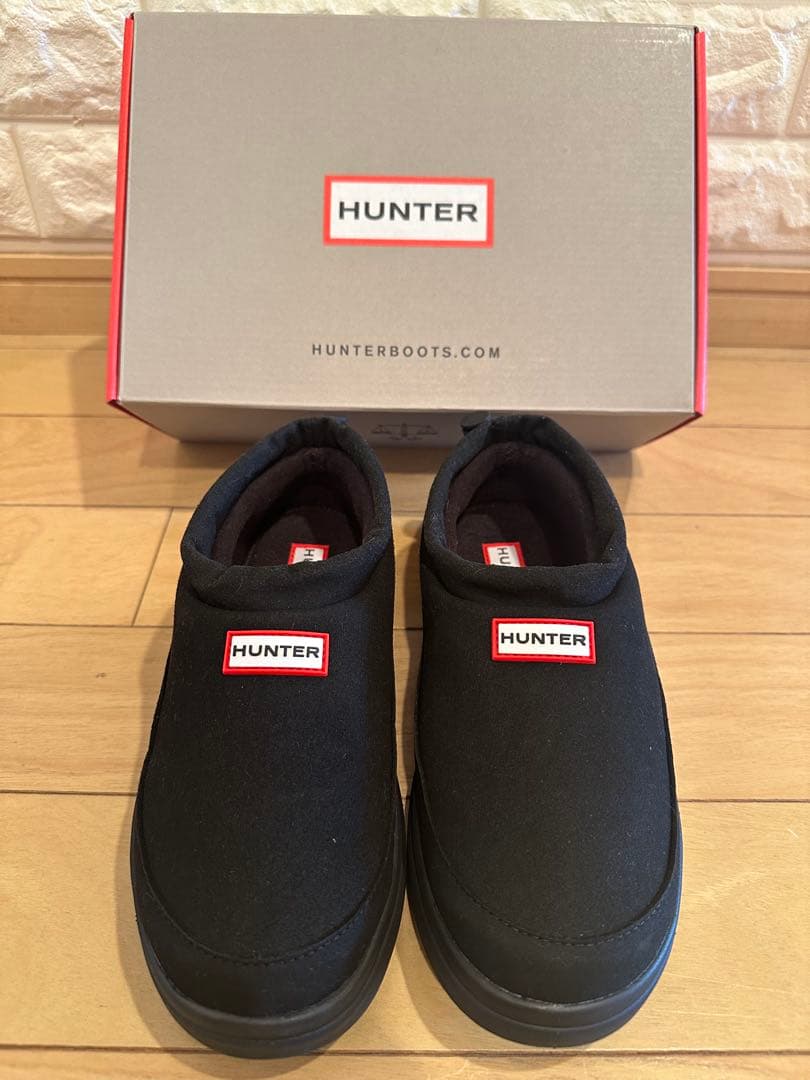 HUNTER ユニセックス イン/アウト ビーガン スエード ブラック24