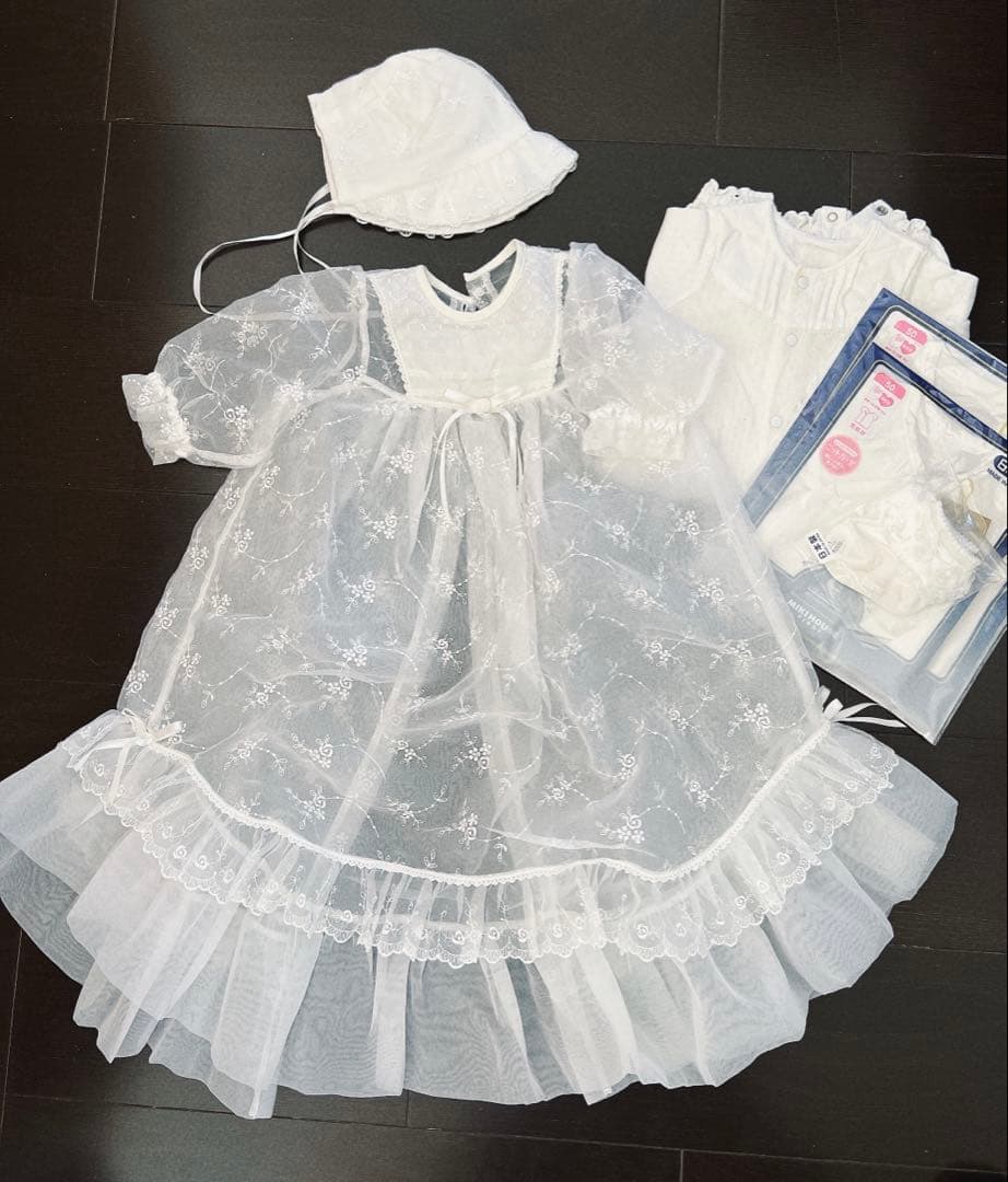 【ミキハウス】 セレモニードレス3点セット【通年向け】【箱入】