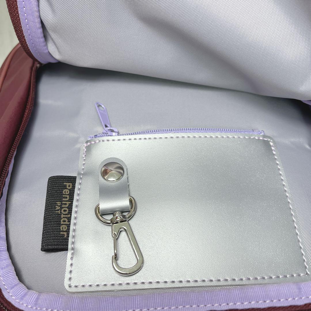 【美品】ヤマト屋 NV151 ズレスリュック12L レッド プラム