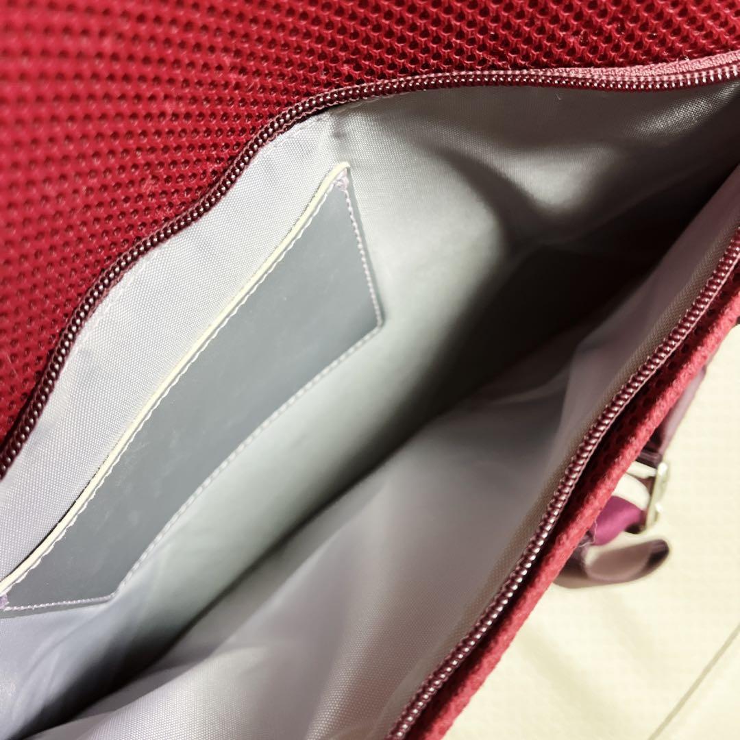 【美品】ヤマト屋 NV151 ズレスリュック12L レッド プラム