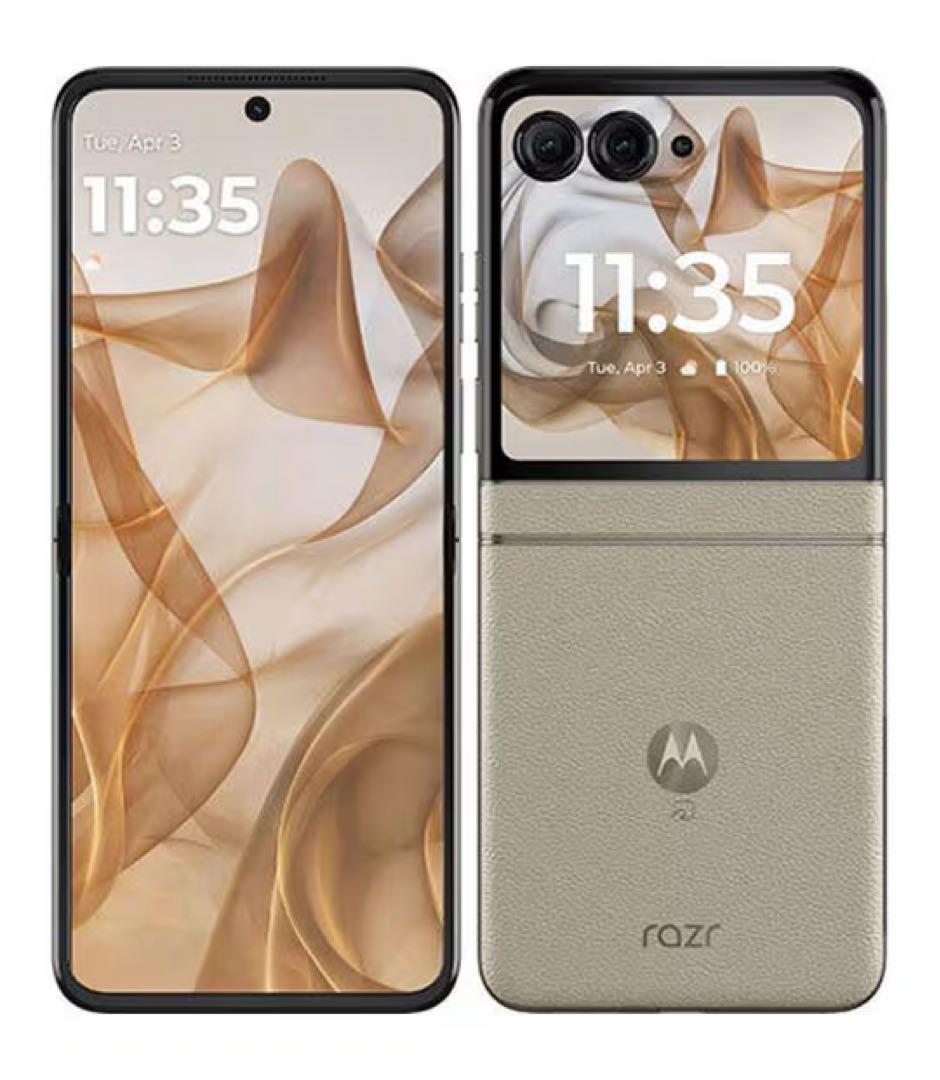 motorola razr 50s サンドクリーム　simフリー