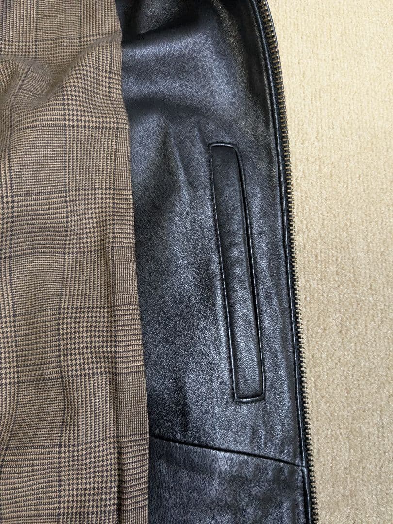 【正月セール】90s ラルフローレン ポニー無し レザージャケット S ブラック