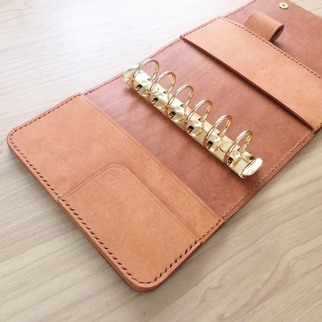 ミニ6 システム手帳 ライトキャメル