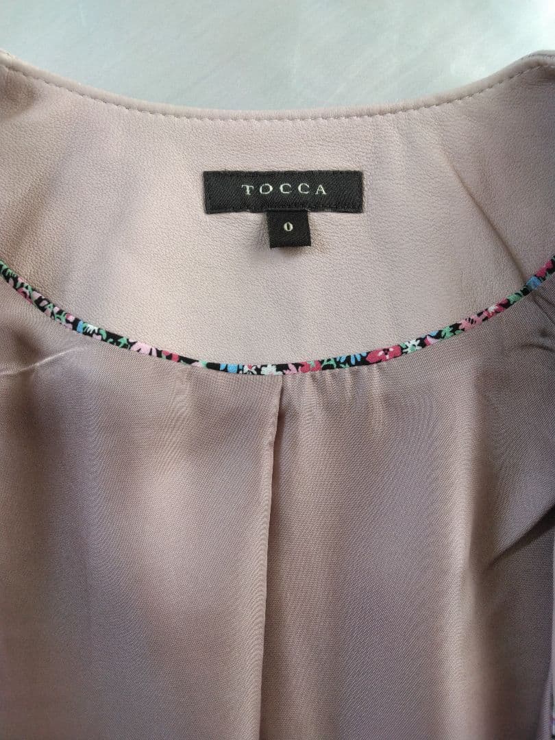 【美品】TOCCA RIVIERA ラムレザージャケット ピンク