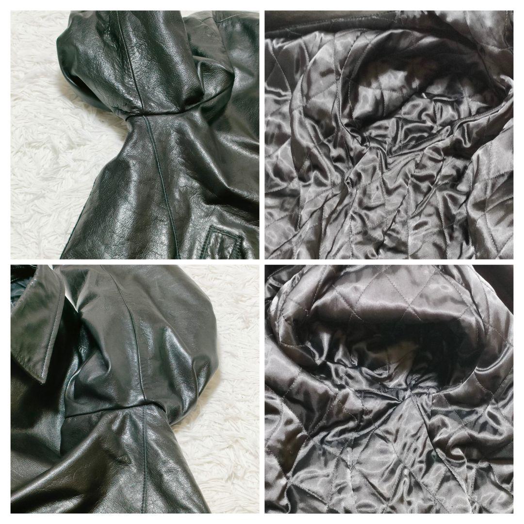 GAP　00s　名作　カウレザー　ジャケット ブラック　L