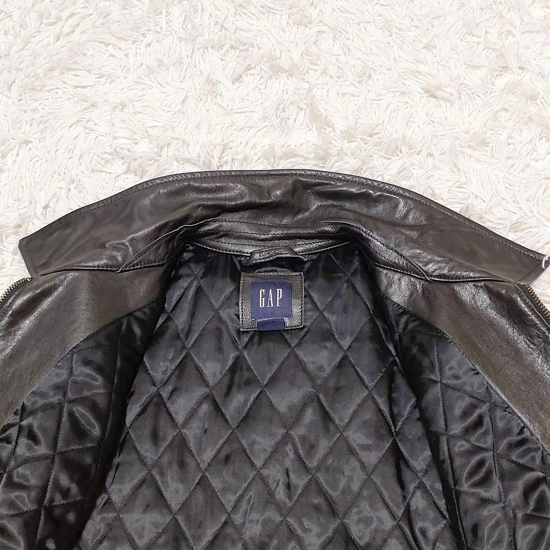 GAP　00s　名作　カウレザー　ジャケット ブラック　L