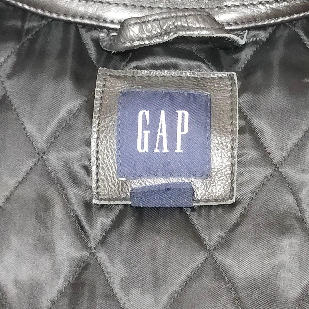 GAP　00s　名作　カウレザー　ジャケット ブラック　L