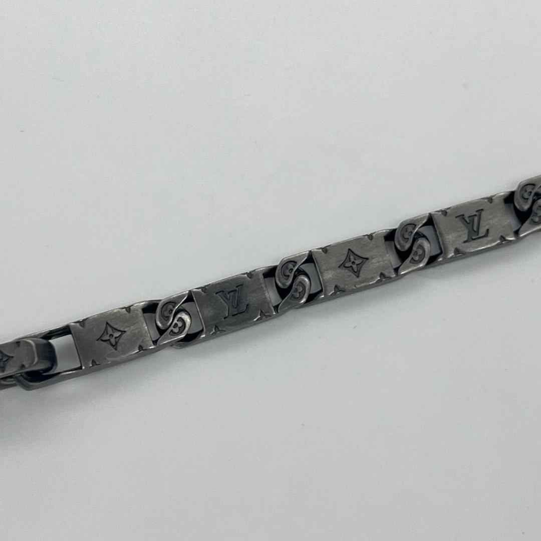 ルイヴィトン タイドアップ ブレスレット ブラック メタル