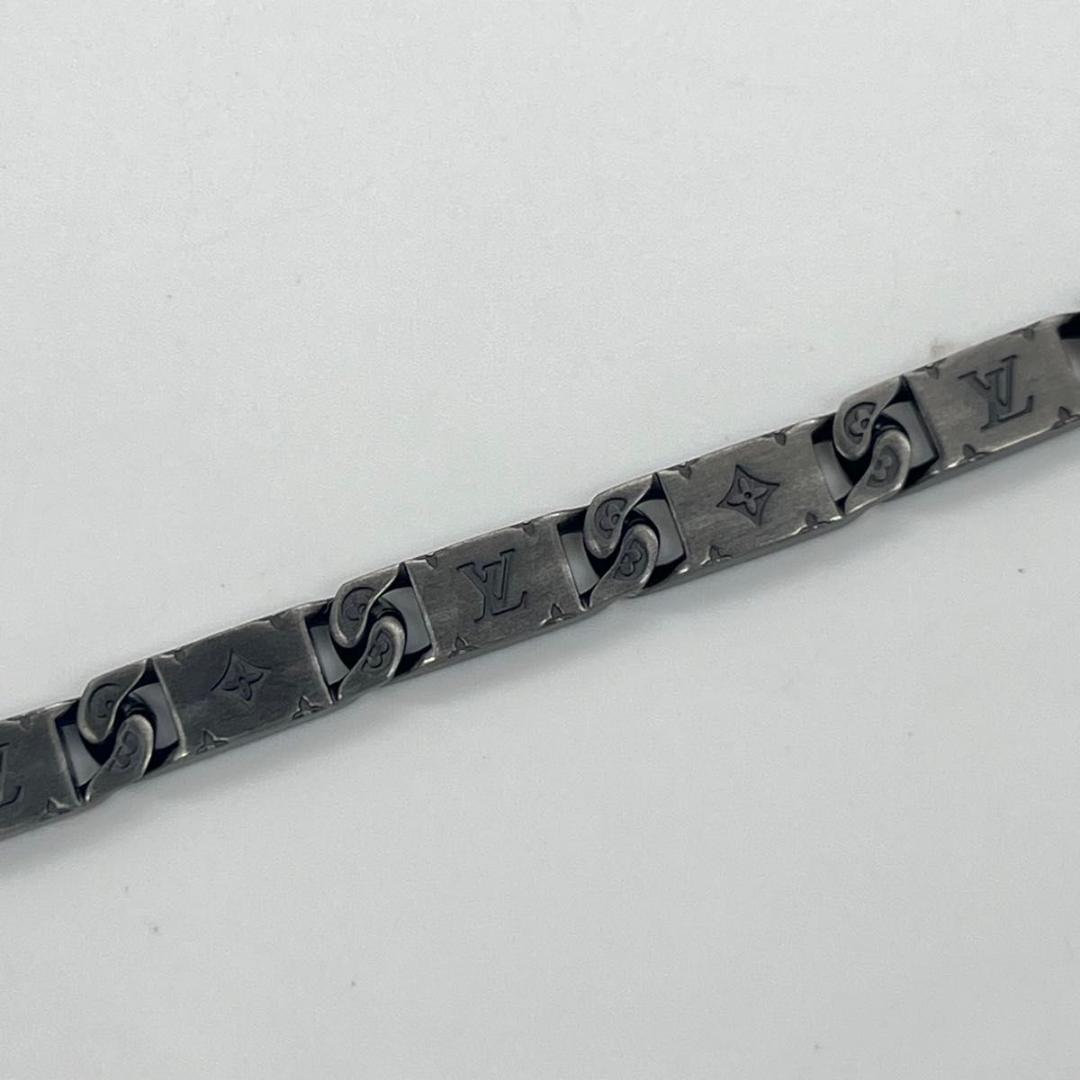 ルイヴィトン タイドアップ ブレスレット ブラック メタル