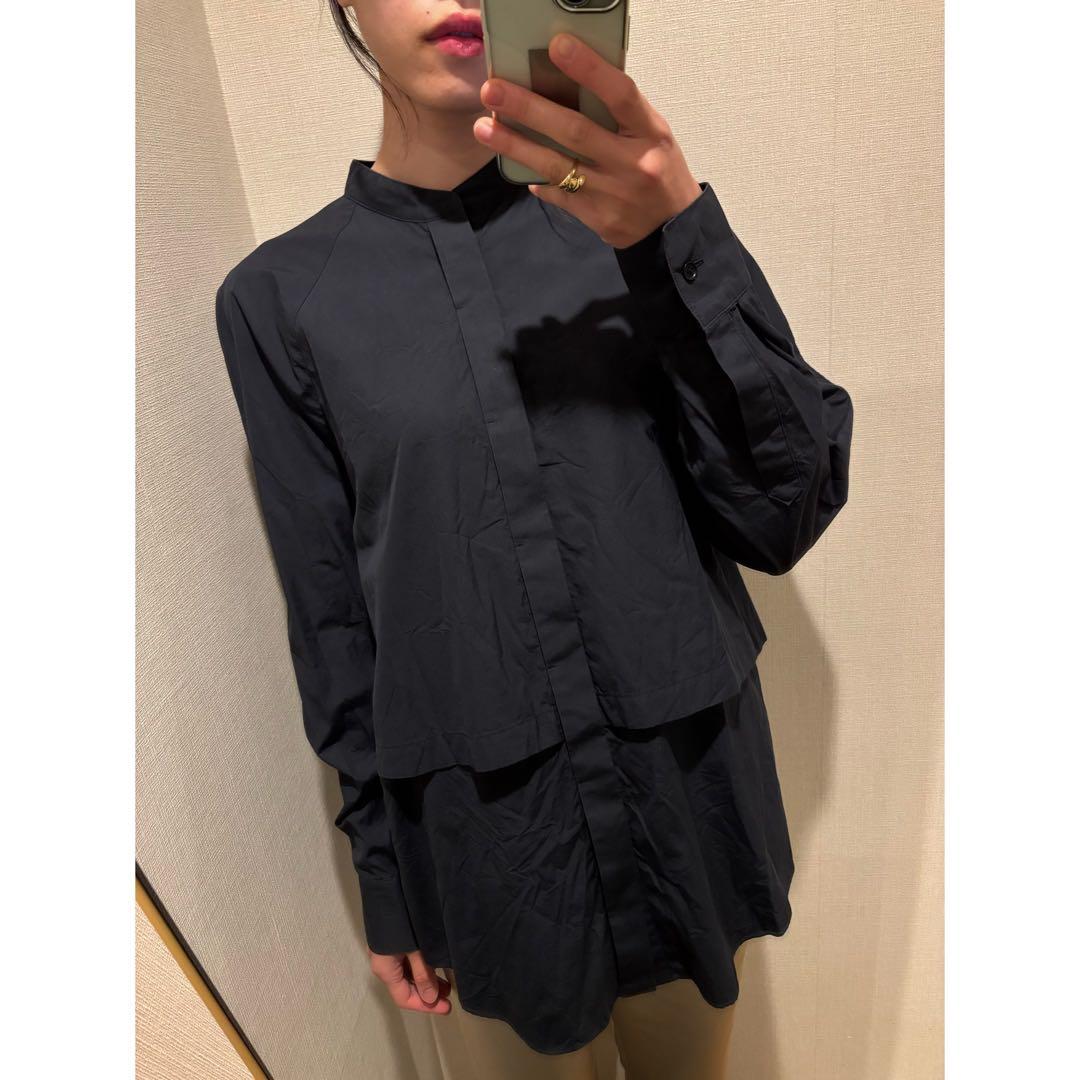 seya セヤ　ネイビー　シャツ　ブラウス