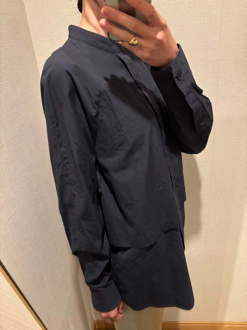 seya セヤ　ネイビー　シャツ　ブラウス