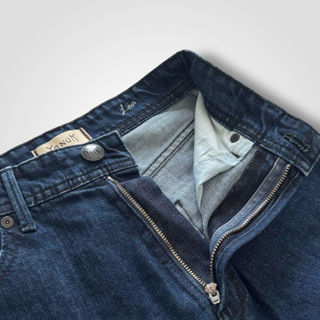 1649◆美品YANUK ヤヌーク LEA ボーイズストレート センタープレス