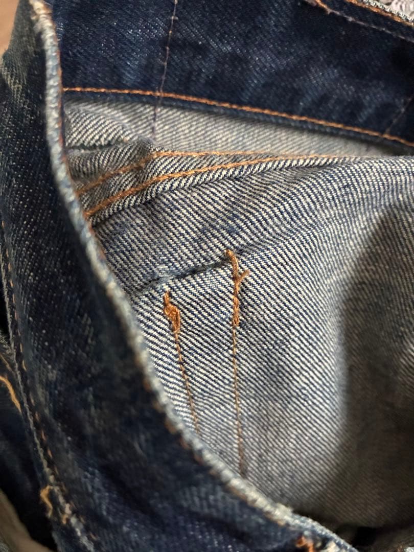 70s66前期Levi's717フレアデニム42タロンシングルヴィンテージ黒カン
