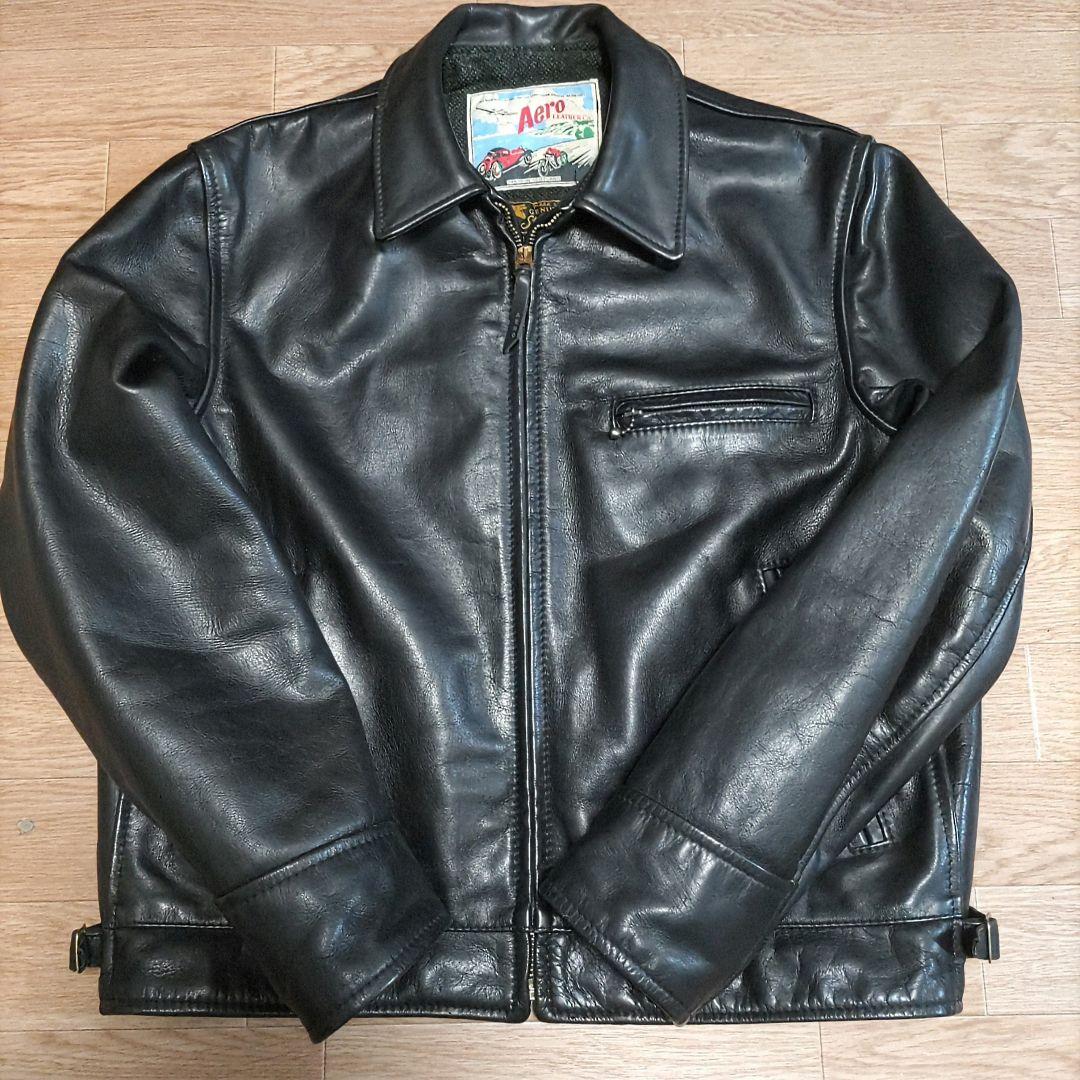 【牛革】【40サイズ】エアロレザー AERO LEATHER ハイウェイマン