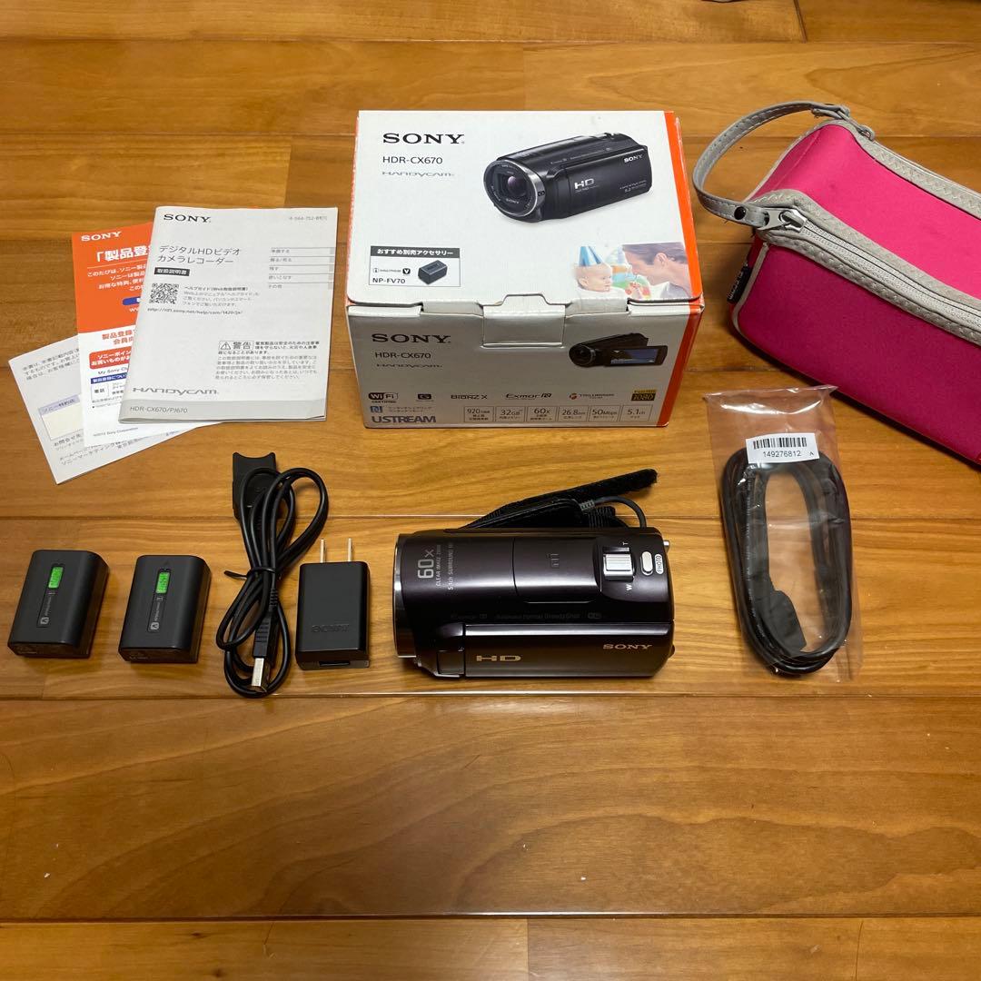 ⬛︎SONY ビデオカメラ Handycam HDR-CX670