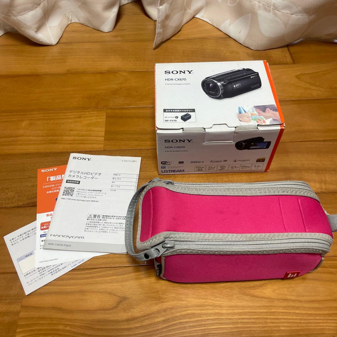⬛︎SONY ビデオカメラ Handycam HDR-CX670