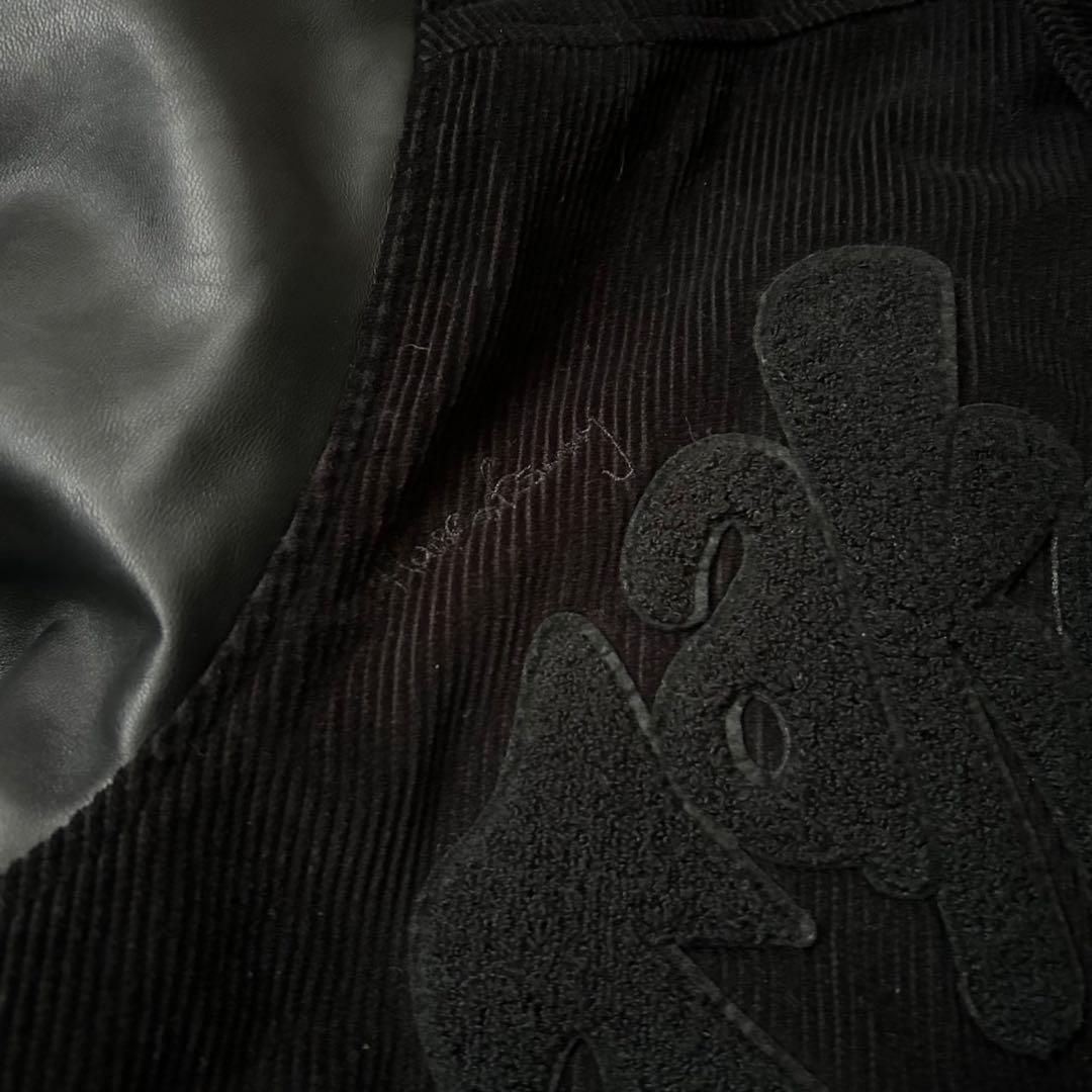 極美品 house of sunny 切り替え フェイクレザー スタジャン 黒