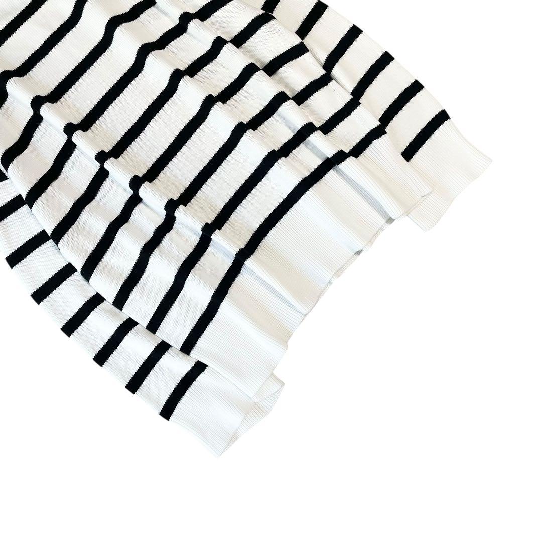 ほぼ未使用✨ドゥーズィエムクラス コットンボーダーニット クルーネック 22SS