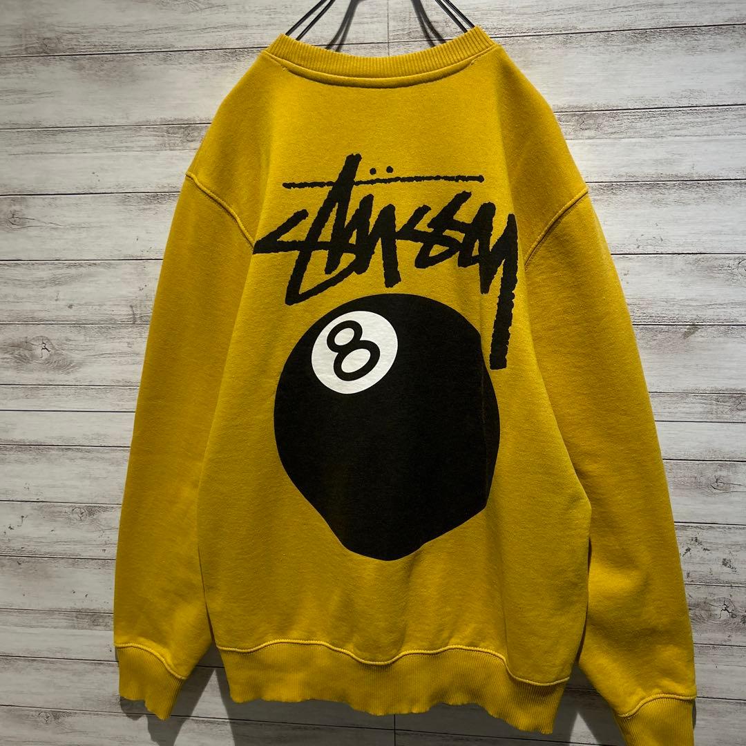 【即完売モデル】ステューシー☆バックビックロゴ　8ボール人気デザイン　スウェット