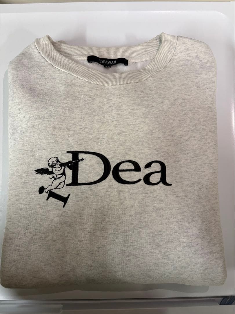 ideaswam ロゴプリント グレー スウェット