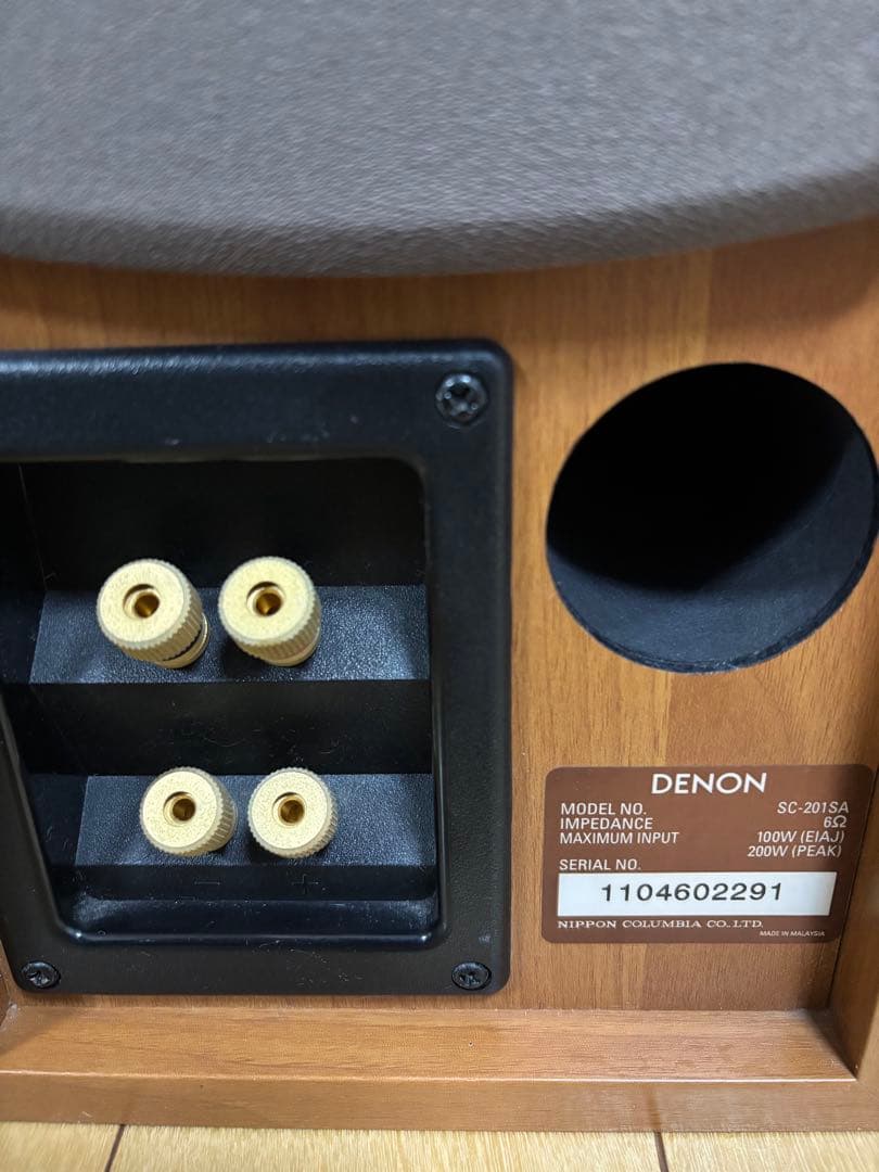 Denon SC-201SA スピーカー左右同シリアル