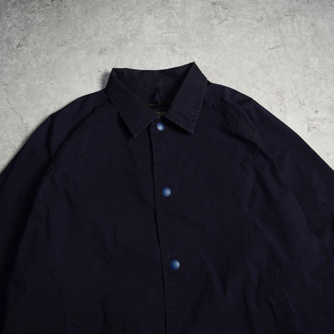 ANACHRONORM コーチジャケット スイングトップ ブルゾン ナス紺